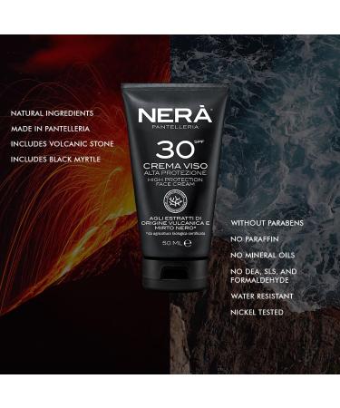 NERA Pantelleria High Protection SPF 30 Sunscreen Lotion: Water-Resistant Sunscreen with UVA & UVB Filters. Prevents Dehydration & Skin Aging. 50ml for Men and Women - Buy Online on GoSupps.com