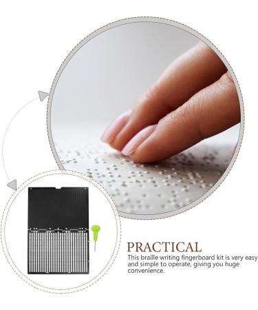 iplusmile 1 Set Braille Tablet Blind Braille Board Braille Slate Braille Writing Slate and Stylus Braille Plate with Stylus Braille Writing Plate Auxiliary Supplies Thicken Plastic - Buy Online on GoSupps.com