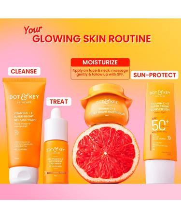 FOUNTINA Dot&Keey's Vitamin C and E Sorbet Super Bright Face Moisturizer Oil-Free Lightweight Formula for All Skin Types 60ml - Buy Online on GoSupps.com