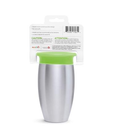 Munchkin Miracle Stainless Steel 360 Toddler Sippy Cup - 10oz, Green - Buy Online on GoSupps.com