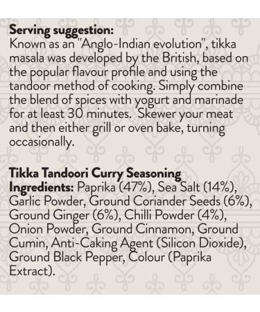 Cape Herb & Spice Curry Originals Tikka Tandoori Seasoning 100g - Mild Chilli Rating - Buy Online on GoSupps.com