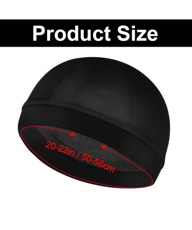 4 Silky Shaft Caps for Men - Unisex Black Stockings for 360 540 720 Waves | Soft Breathable Shower & Bath Accessories - Buy Online on GoSupps.com