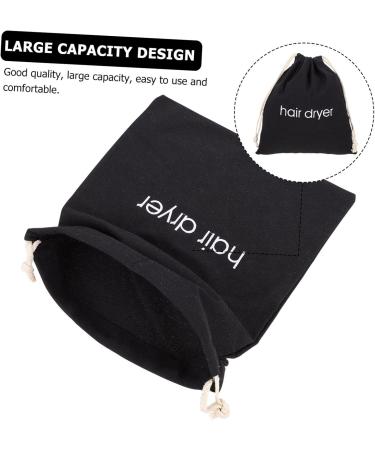 LALADEFIEE Hair Dryer Storage Bag Hair Dryer Storage Pouch Hair Dryer Drawstring Pouch Hotel Hair Dryer Bag Hair Dryer Drawstring Bag Hair Dryer Travel Bag Storage Organizer Hotel Storage Bag 33.00X30.00X0.50CM Black - Buy Online on GoSupps.com