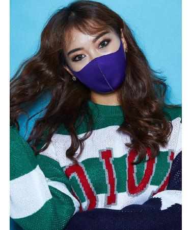 Fashion Washable Reusable Face Mask for Men & Women - Small Violet | International Shipping Available - Buy Online on GoSupps.com