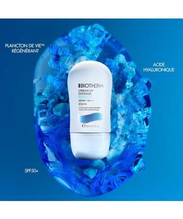 BIOTHERM - Urban UV Defense - Moisturizing Fluid SPF50+ - Sun Cream & Intense Hydration - Enriched with Hyaluronic Acid - All Skin Types - 30 ml - Buy Online on GoSupps.com
