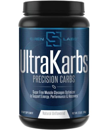 Siren Labs Ultra Karbs Mass Gainer Post Workout Muscle Builder Healthy Carb Loading - Carbohydrate Blend with KarboLyn - More Energy, Faster Recovery - Weight Gainer for Men (40 Servings)