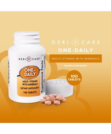 GeriCare One-Daily Multi-Vitamin & One-Daily Multi-Vitamin + Minerals Bundle Complete Daily Nutritional Support with Essential Minerals for Energy Immunity Bone & Overall Wellness Set - Buy Online on GoSupps.com