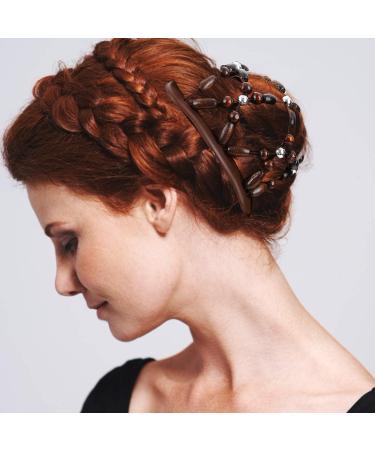 Ulikey 6-Piece Pearl Hair Clips | Magic Comb & DIY Hair Styling Tools for Women & Girls - Stretchy Double Clips & Accessories - Buy Online on GoSupps.com