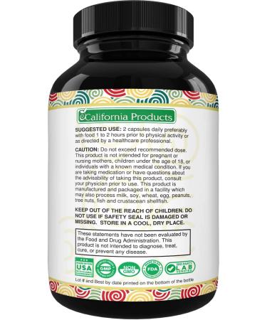 Horny Goat Weed Herbal Extracts for Men and Women - Energy Support with Maca Root, Tribulus Terrestris, Saw Palmetto - Buy Online on GoSupps.com