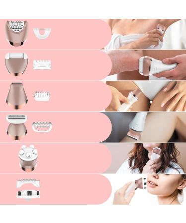 Solimpia 6-in-1 Electric Lady Shaver & Epilator for Women - Wet/Dry Hair Removal with LED Light - Ideal for Face, Legs, Underarms & Bikini Area - Buy Online on GoSupps.com