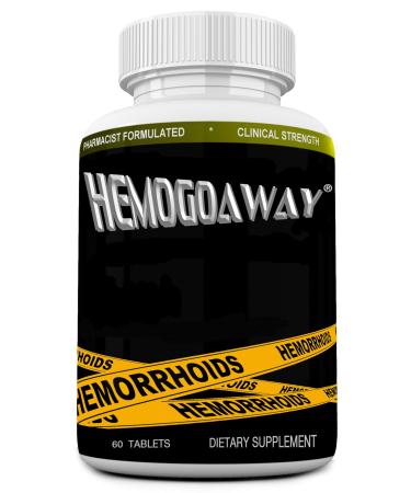 MINANATURALS HEMOGOAWAY Natural Hemorrhoid Relief Supplement. Antioxidants Vitamins and Herbs. 60 Tablets
