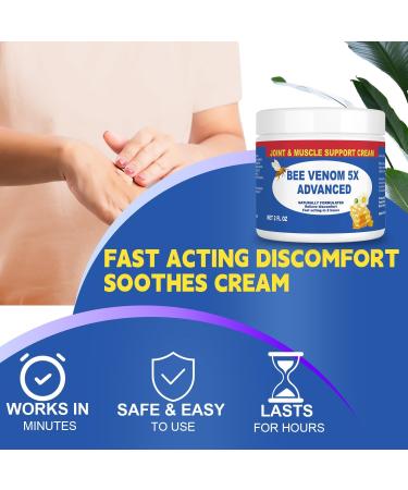 10x Bee Venom Serum & Muscle Relief Cream | Instant Joint Pain Relief - Vitamin B6 Aloe Vera MSM - Buy Online on GoSupps.com