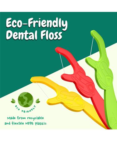 Dr. Ram's Kids Flossers 75-Pack - Fun Flexi Flossers with Gum-Friendly Design and Educational Puzzle - Light Citrus Fruit Scent for Kids - Buy Online on GoSupps.com
