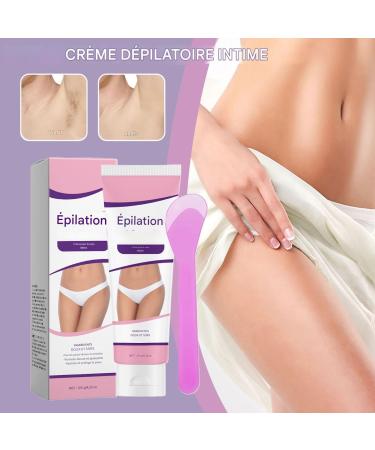 Hair Removal Cream Skin Lotion with Squeegee 120g - Hair Removal Cream for Pubic Area | For Intimate Area Legs Underarms Back and Bikini Lines - Buy Online on GoSupps.com