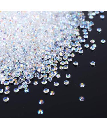 5000pcs White Flat Back Round Crystal Rhinestones for Art Clothes Shoes Bags Phones - Buy Online on GoSupps.com