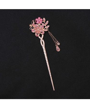 Vintage Opal Hair Stick | Chinese Hairpins & Chopsticks | Pink Hair Decor - Buy Online on GoSupps.com