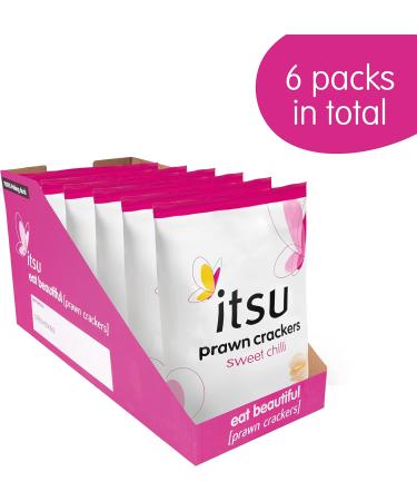  Itsu itsu Sweet Chilli Shrimp Crackers 60g (Pack of 6) - Buy Online on GoSupps.com