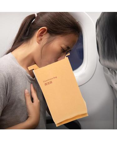 STOBAZA 50pcs Disposable Vomit Bags - Leak Resistant Emesis & Nausea Bags for Travel Car and Emergency Use - Buy Online on GoSupps.com