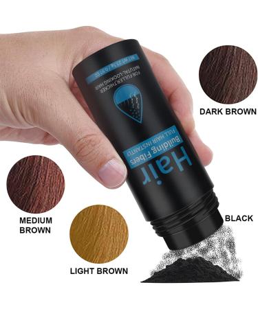 Professional Quality Hair Fibres Hair Fibres Light Brown for Thinning Hair Completely Conceals Hair Loss in 15 Seconds Undetectable & Natural Hair Loss Product for Women and Men (Light Brown) - Buy Online on GoSupps.com