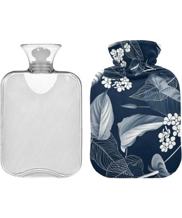 NAANLE Vintage Palm Leaf Hot Water Bottle - 1L Thermal Relief for Back Pain & Cold Therapy - Buy Online on GoSupps.com