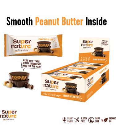 Supernature Gluten Free & Dairy Free Peanut Butter Cups Vegan & Healthy Snacks Pure Ingredients Cocoa Butter Cocoa Powder Coconut Sugar Rich in - Buy Online on GoSupps.com