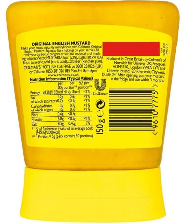 Colmans Roast bundle Set Contains Original English Squeezy Mustard 150g Mint Sauce 165g Bramley Apple Sauce 155g Cheddar Cheese Sauce 40g and Bread Sauce 40g - Buy Online on GoSupps.com
