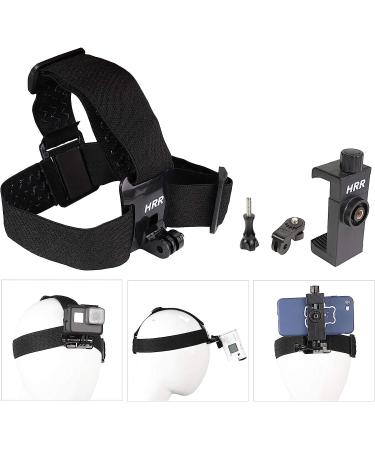 Head-Mounted Mobile Phone Holder with Phone Clip for iPhone Samsung Smartphones and Action Cameras - Buy Online on GoSupps.com