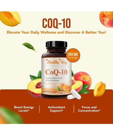 HealthyWayRx 500mg SAM-e & Coenzyme Q10 200mg CoQ10 Supplement Bundle - Brain Mood Focus and Energy Support Bundle with CoQ10 and S-Adenosyl-L-Methionine Capsules (Over 6 Month Supply) - Buy Online on GoSupps.com