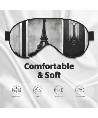 Parisian Coffee Eiffel Tower Eye Mask | Soft & Breathable Sleep Patch for Women | Perfect Travel Relaxation Accessory - Buy Online on GoSupps.com