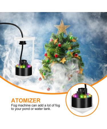 Delamiya Ultrasound Nebulizer | 12 LED Color-Changing Mist Maker for Fountains & Ponds - Premium Water Fogger with Removable Spray Protection - Buy Online on GoSupps.com