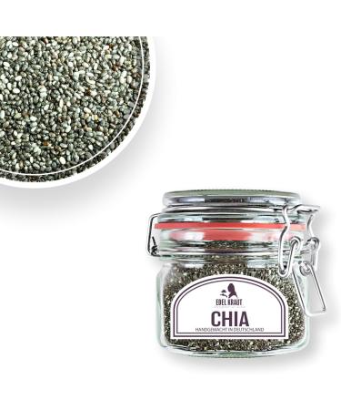 Buy Organic Chia Seeds Bio 800g - 100% Pure Non-GMO Superfood in Premium Glass | Noble Herb - Buy Online on GoSupps.com