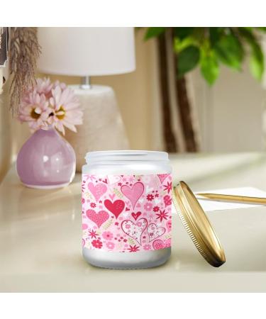 Buy Vanilla Scented Candles - 7 oz Aromatherapy Jar Candles Gift Set for Women | Long Lasting Cute Heart & Flower Design - Buy Online on GoSupps.com