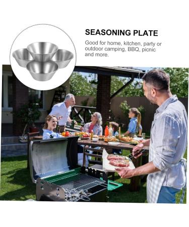 Zerodeko 4pcs Sauce Cup Dressing Container I Am Willow Vinegar Dispenser Restaurant Condiment Cups Seasoning Boxes Dipping Cups 304 Stainless Steel Ketchup Salad Dressing - Buy Online on GoSupps.com