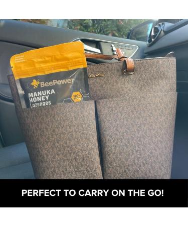 BeePower Manuka Honey Lozenges | 40 Lozenges, 6.7 Oz MGO 500+ (Ginger Lemon) | All Natural & Soothing - Buy Online on GoSupps.com