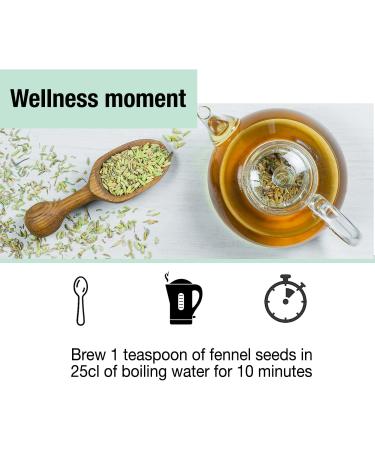ORIGEENS ORGANIC FENNEL TEA 200g | Herbal tea with fennel seeds as a breastfeeding tea lactation tea and digestive tea | Loose Organic Fennel seeds for herbal teas - Buy Online on GoSupps.com