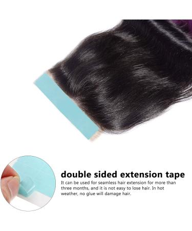Minkissy 10 Sheets Seamless Hair Extension Film Wig Replacement Double Sided Sticky Tape Hair Chopsticks for Women Hair Scrunchie Chiffon Extension Tape Glue No Trace Extend - Buy Online on GoSupps.com