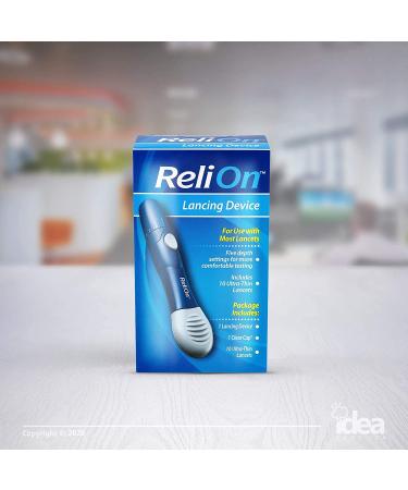 ReliOn Lancing Device: Ultimate Diabetes Care Guide with 10 Ultra-Thin Lancets - Buy Online on GoSupps.com