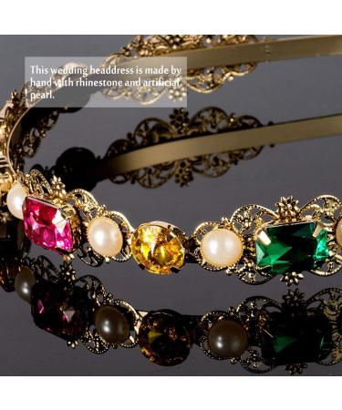 XYDZ Rhinestones Hair Hoop Hairband Jewelled Head Band for Women Girls glitter Hair Accessory Wedding Headdress Bridal Headband - Buy Online on GoSupps.com