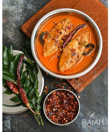 Rajah Spices Fish Seasoning Powder Rub (10 x 100g) - Authentic Blend for Delicious Fish Dishes - Buy Online on GoSupps.com