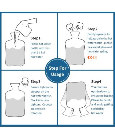 Buy 2L Foot Warmer - Large Heat Bottle with Plush Cover for Home Office & Outdoor | Pain Relief & Comfort (Gray) - Buy Online on GoSupps.com