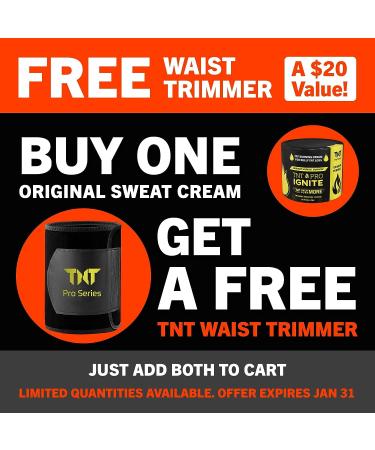 TNT Workout Enhancer Sweat Gel Hot Cream - Sweet Scent - Thermogenic Cream for Waist, Thigh, Arm - Heat Skin Lotion for Men & Women - 6.5oz - Buy Online on GoSupps.com
