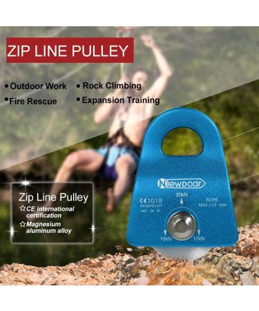 NewDoar Micro Mobile Single Pulley 20kN - CE Certified - 1/2in Max Rope for Arborist Climbing and Rescue - Buy Online on GoSupps.com