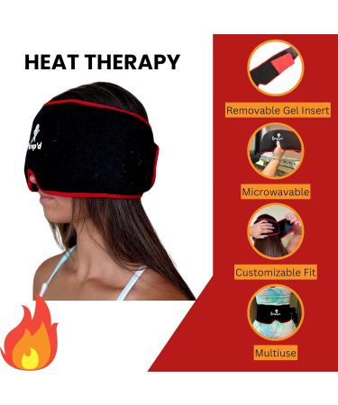 Tennis Elbow & Migraine Relief Cap Wraps - 2 Pack | Hot & Cold Therapy for Headaches Tendonitis & Pickleball Injuries - Odor Blocking Bag Included - Buy Online on GoSupps.com