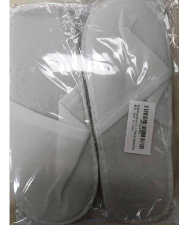 RakiUty Disposable White Terry Slippers - Comfortable Slip-Resistant Guest Slipper Set 3 Pairs for Hotels Spas & Home Use - Buy Online on GoSupps.com