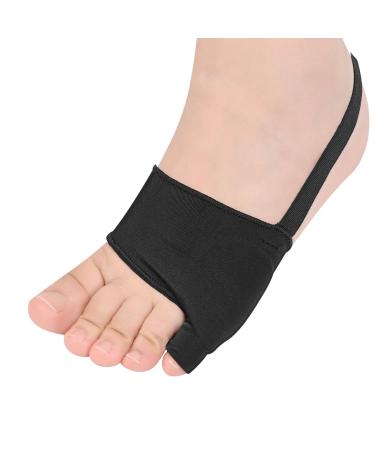 DYKOOK Tailors Bunion Corrector 1Pair Bunionette Sleeves Built-in Gel Pads Silicone Cover Guard With Non-slip Strap to Relief Bunion Pinky Toe Pain, Straighten Bunionette,Overlapping toe(Black-Small) Black S