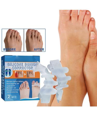 Rechargeable Face Cleansing Brush + Bunion Guard & Corrector Set for Pressure Relief - Gel Toe Splitter & Protector for Bent Toes - Amazing Beauty - Buy Online on GoSupps.com