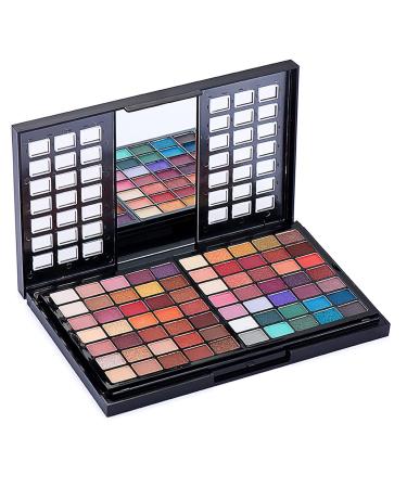 RoseFlower 88 Colors Make-up Palette Multi-purpose Cosmetic Storage Beauty Case Professional Contain Eyeshadow Blusher Lip Gloss Makeup Stick Brush Puff 5 Makeup E - Buy Online on GoSupps.com