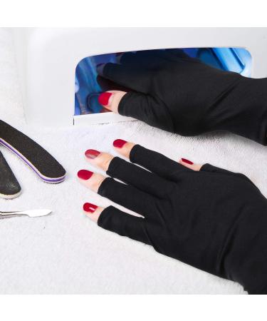 3 Pairs UV Shield Gel Manicure Gloves - Anti-UV Fingerless Protection for Hands in Front of UV Light Lamp - Color Set 1 - Buy Online on GoSupps.com