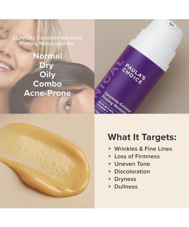 Paula's Choice CLINICAL Ceramide Enriched Firming Moisturizer with Retinol & Vitamin C - Anti-Aging & Wrinkles - 1.7 Ounce - Buy Online on GoSupps.com