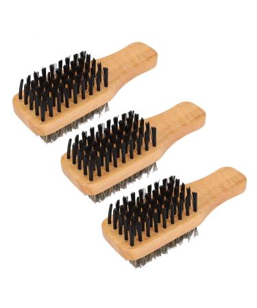 Sonew 3-Piece Wooden Beard Brush Set - Double-Sided Solid Wood Grooming with Pig Bristles for Perfect Beard Styling - International Shipping Available - Buy Online on GoSupps.com